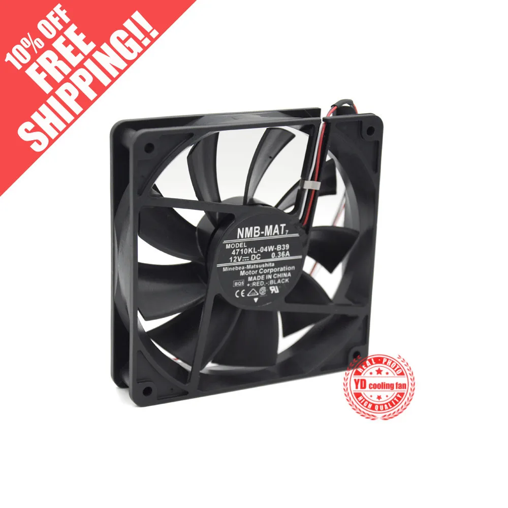 

NEW NMB-MAT Minebea 4710KL-04W-B39 12V 0.36A 12CM 12025 Projector waterproof cooling fan