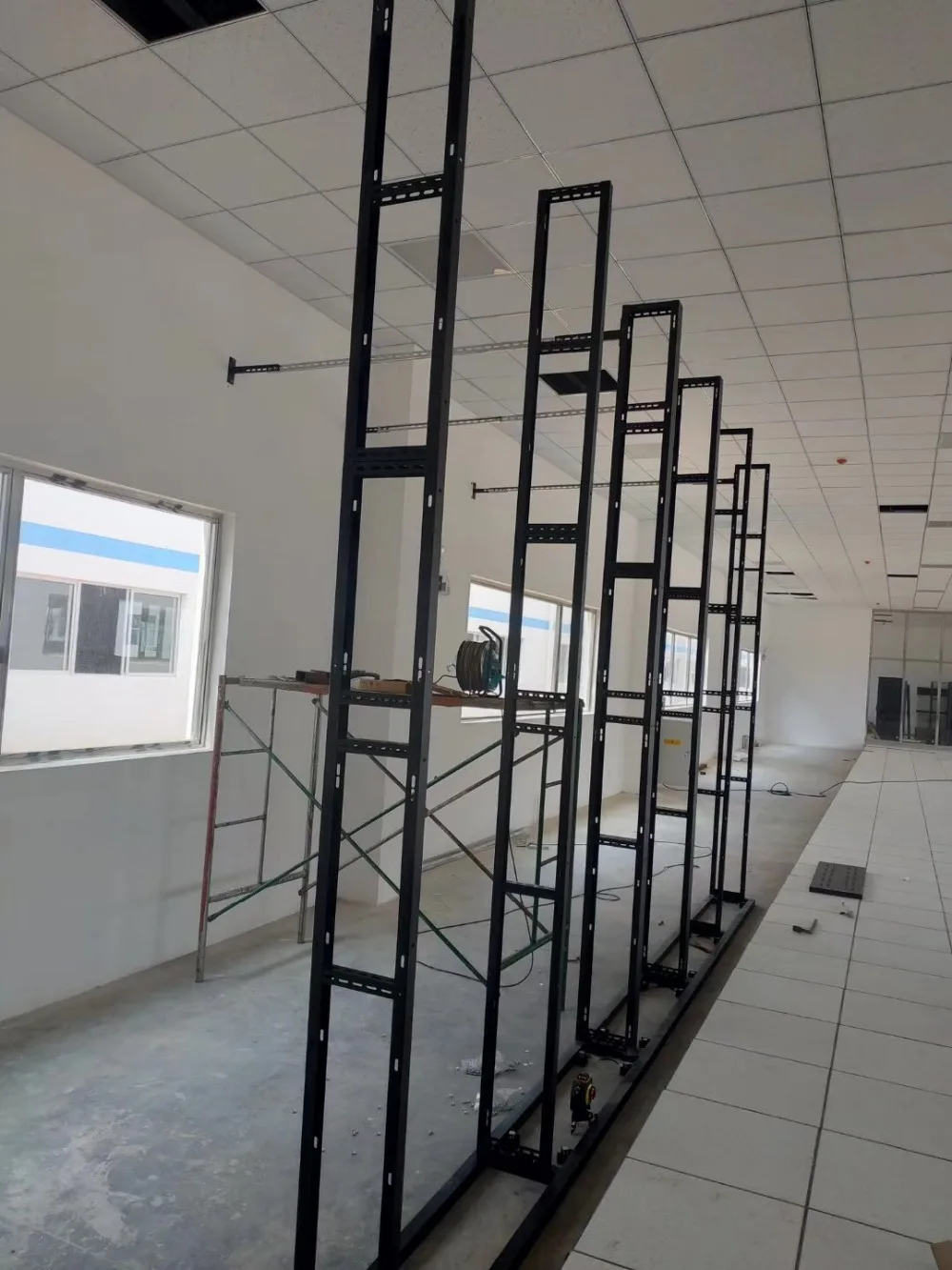 Customize Monitor support video wall steel structure cabinet stand