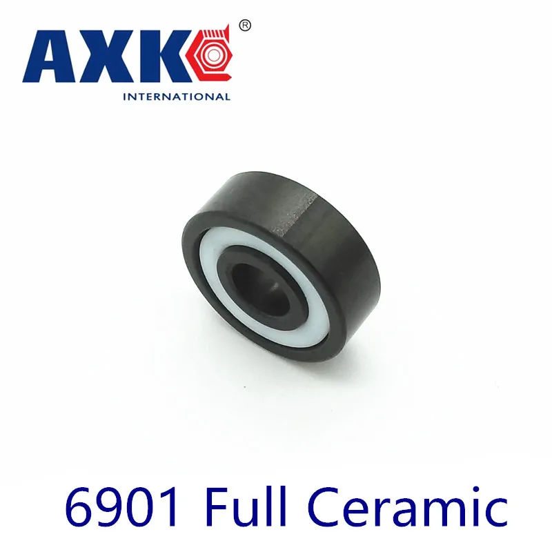 

2023 Direct Selling Axk 6901 Full Ceramic Bearing ( 1 Pc ) 12*24*6 Mm Si3n4 Material 6901ce All Silicon Nitride Ball Bearings