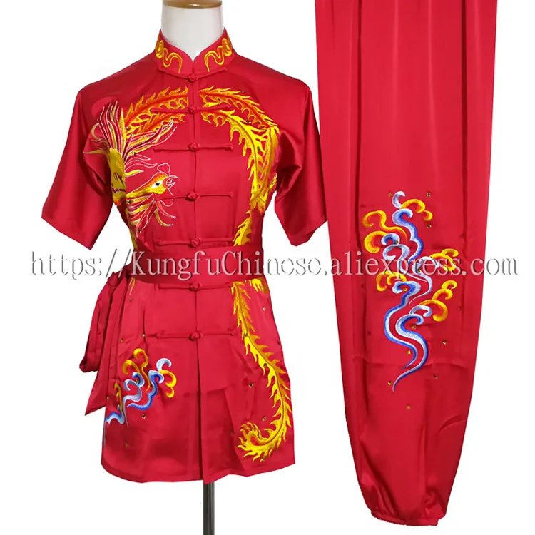 Chinese wushu uniform Kungfu clothing Martial arts suit taolu costume match clothes for men women children girl boy kids adults