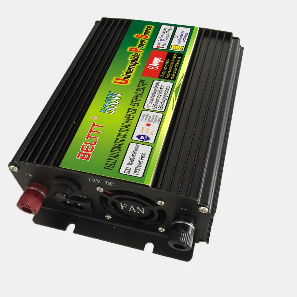 

Free Shipping dc12v to ac 220v/230v 500W UPS power inverter with battery charger