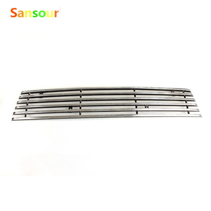 

Sansour Stainless Front Bottom Grille Grill Molding Cover Decoration Accessories For Ford Explorer 2011 - 2014 1pcs