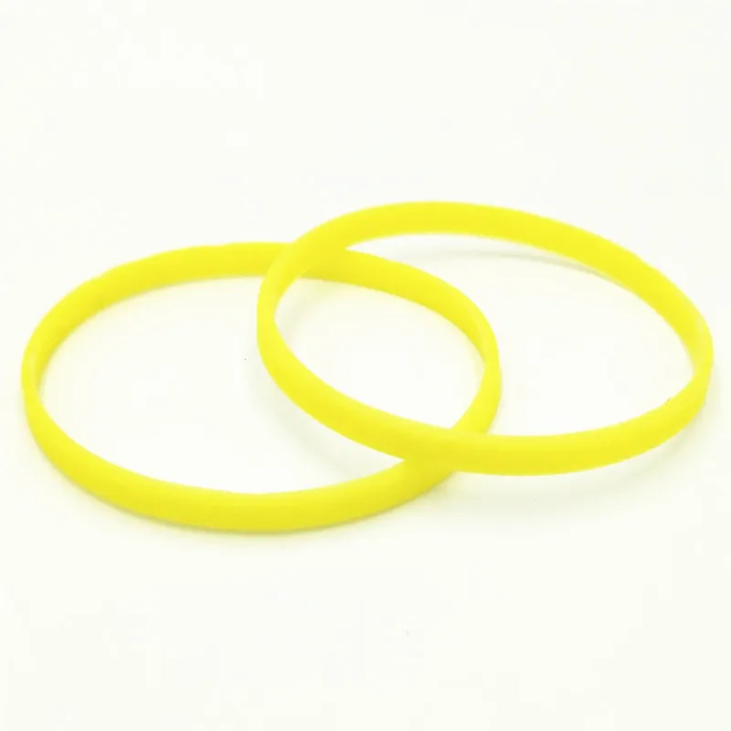 1PC 5mm Glow In Dark Silicone Wristband Unisex Cuff Candy Color Neon  Fluorescent Luminous Rubber Bracelets&Bangles SH279