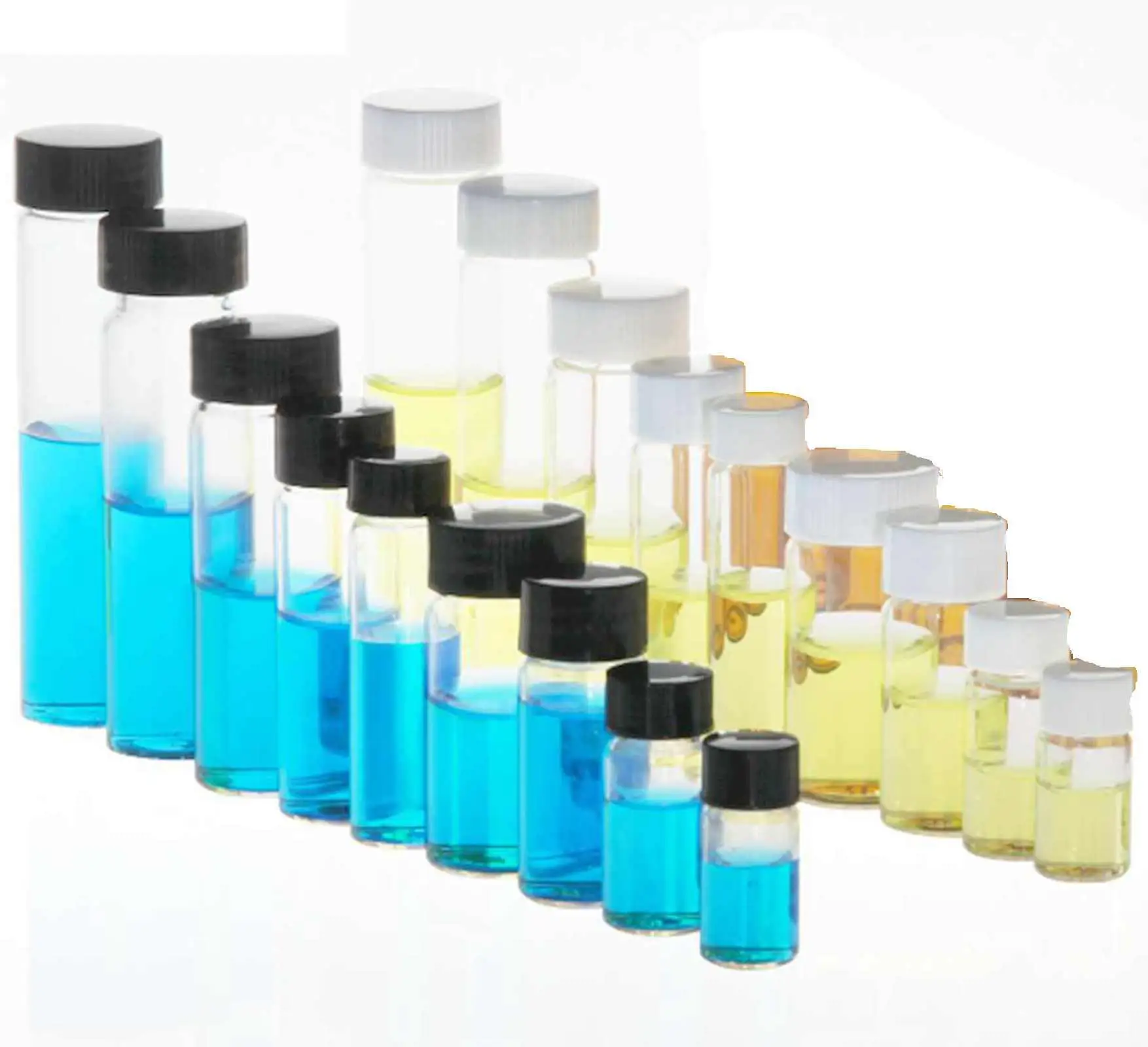 1ml/2ml/3ml/5ml/10ml/15ml/20ml/30ml/40ml/50ml/60ml butelka z przezroczystego szkła butelka z odczynnikiem butelka z odczynnikiem plastikowa pokrywka zakrętką