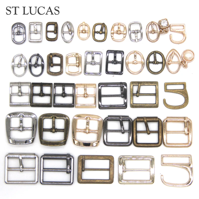 8 sets metal buckle with 9 hooks for Mending shoes bag Belt Buckles decoration DIY shoes Accessories Sewing