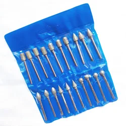 20pcs diamond tools dremel diamond burs abrasive diamond grinding wheel disc file router bit polishing for granite stone glass