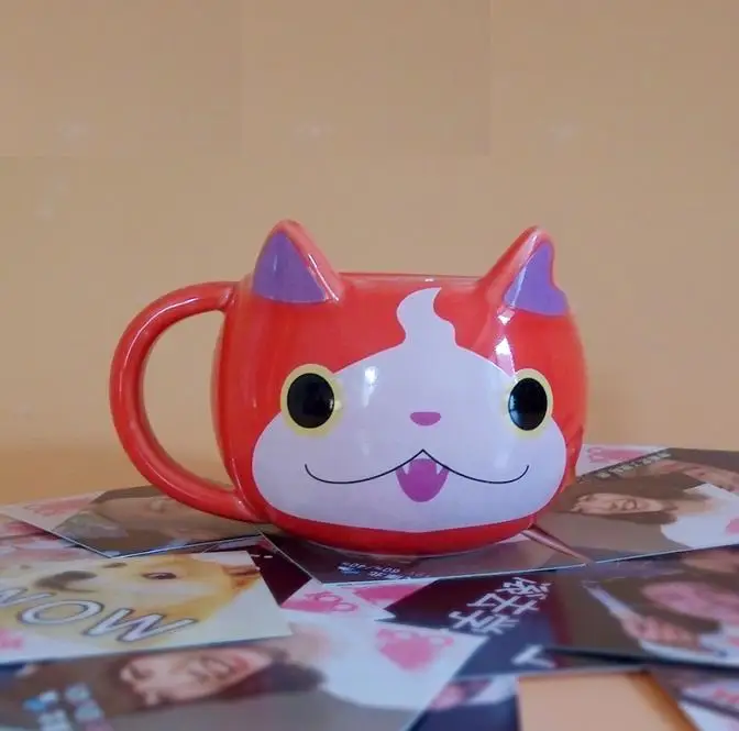 200ml lovely Yokai watch Cartoon star kitchen cup toy 7.5*11.5cm Japanese Yo-kai watch 3 souvenir toy d21