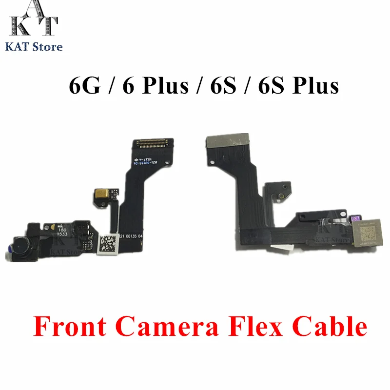 

KAT Front Camera Lens Proximity Light Sensor Flex Cable for 6 6G 6S Plus 4.7" 5.5" Small Facing Camera Ribbon Repair Part 10PCS