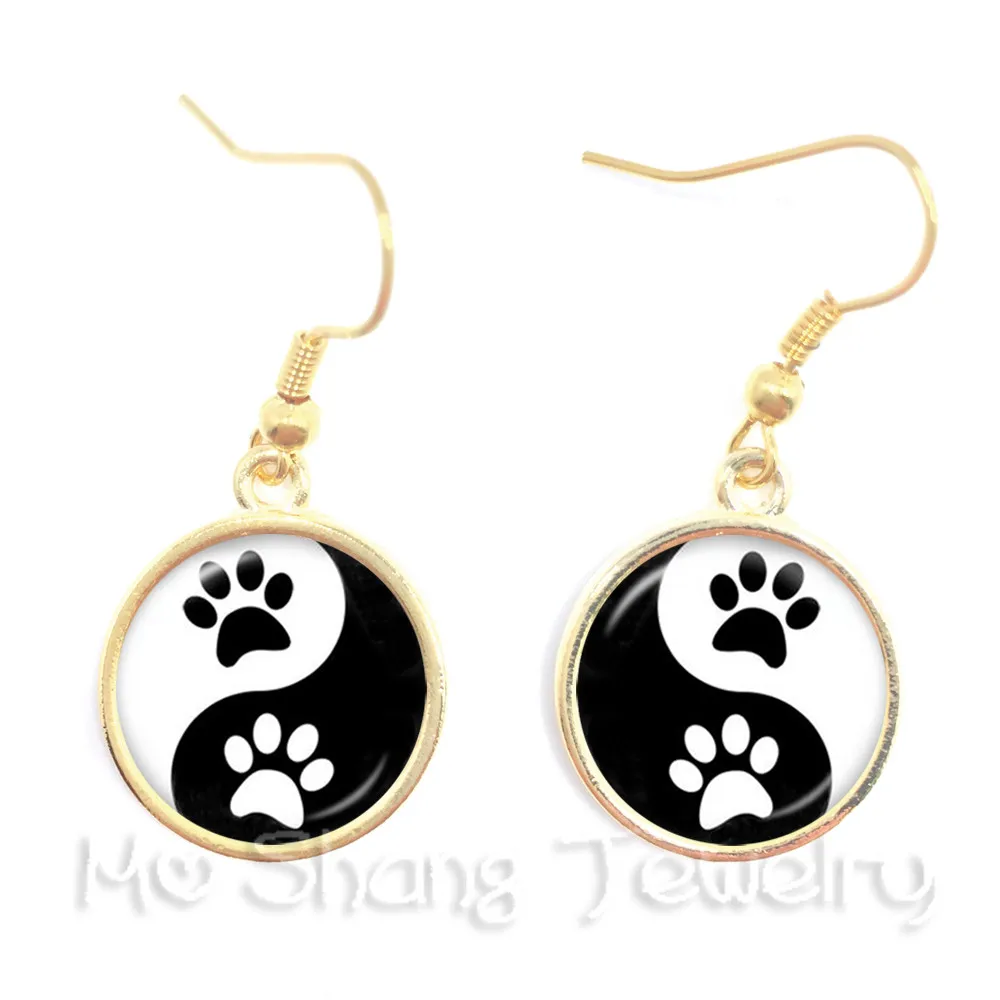 Newest Fashion Drop Earrings Handmade Taoist Tai Chi Yin & Yang  Personality Lover Jewelry For Women