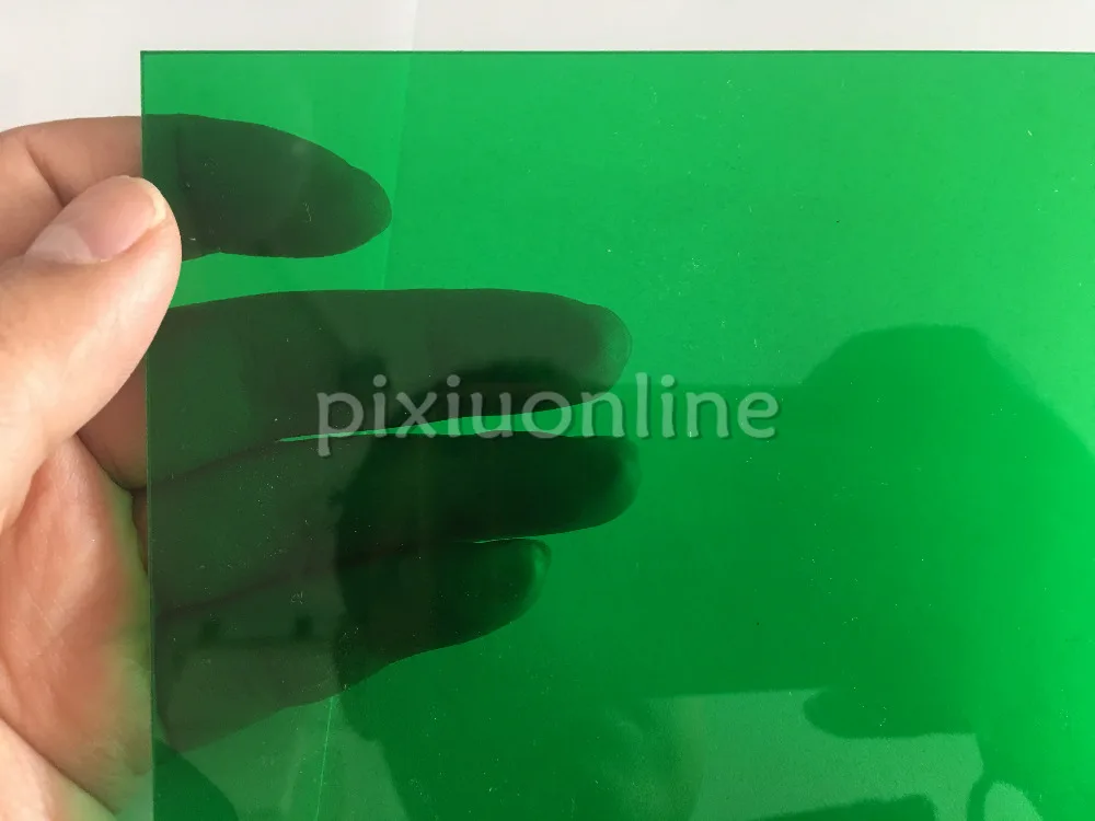 J591b Transparent Acrylic Board Emerald Green Super Clear High Quality 15*15cm Square Plastic Sheets Sale at a Loss USA Canada