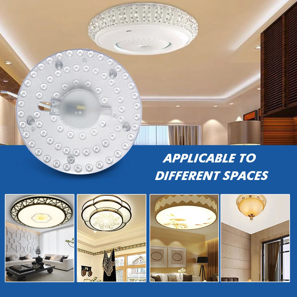 Led Module Light Ceiling Lamps 12W 18W 24W 36W AC220V 230V 240V Energy Saving Replace Ceiling Lamp Lighting Source Livingroom