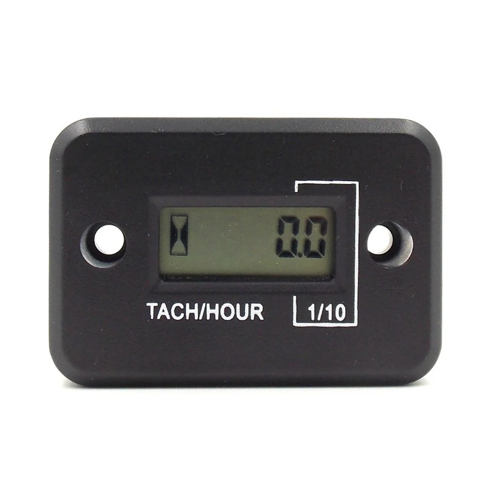 Inductive Digital Hour Meter Tachometer for Motorcycle ATV Marine Ski Gas Engine