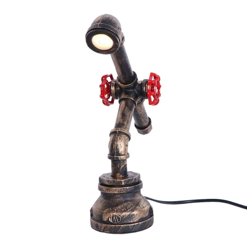 Decorative robot wrought iron pipe American style simple retro creative room bedroom study industrial wind living room bedroom