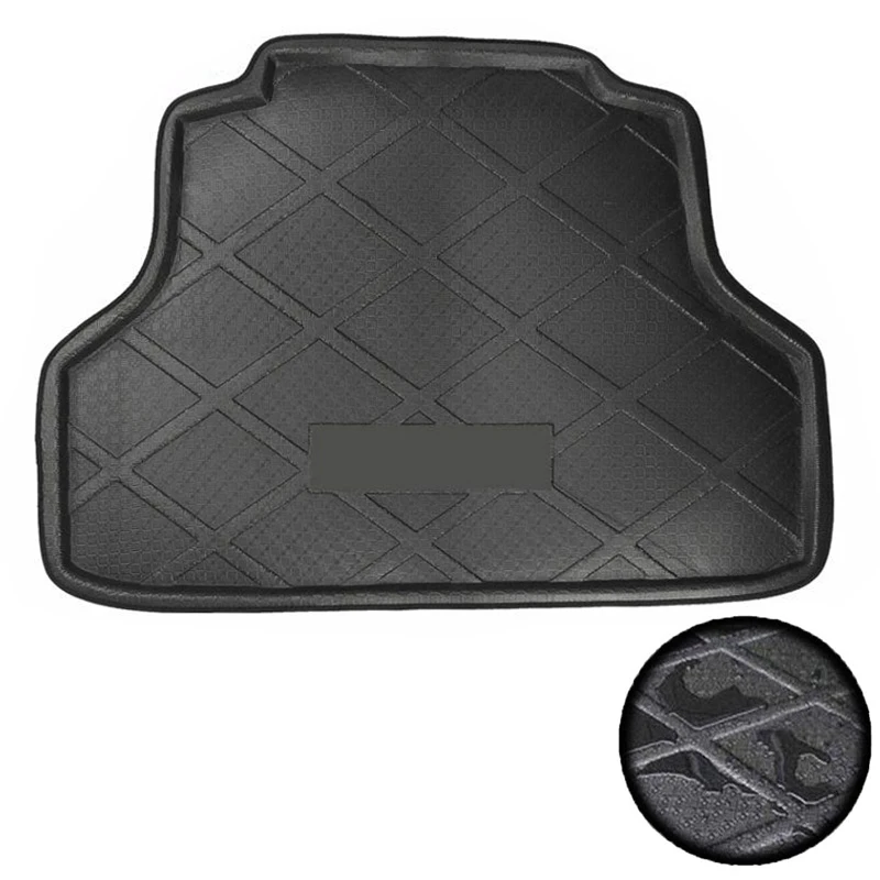 

New Hsanzeo Black Rear Trunk Tray Boot Cargo Floor Mat for Mitsubishi Lancer 2006-2016 07 08 09 10 11 12 13 14 15