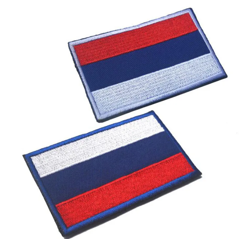 3d New Russian Flag Embroidery And Pvc Tactics Military Military Uniform Badge Fabric Armband Backpack Accessories Badges