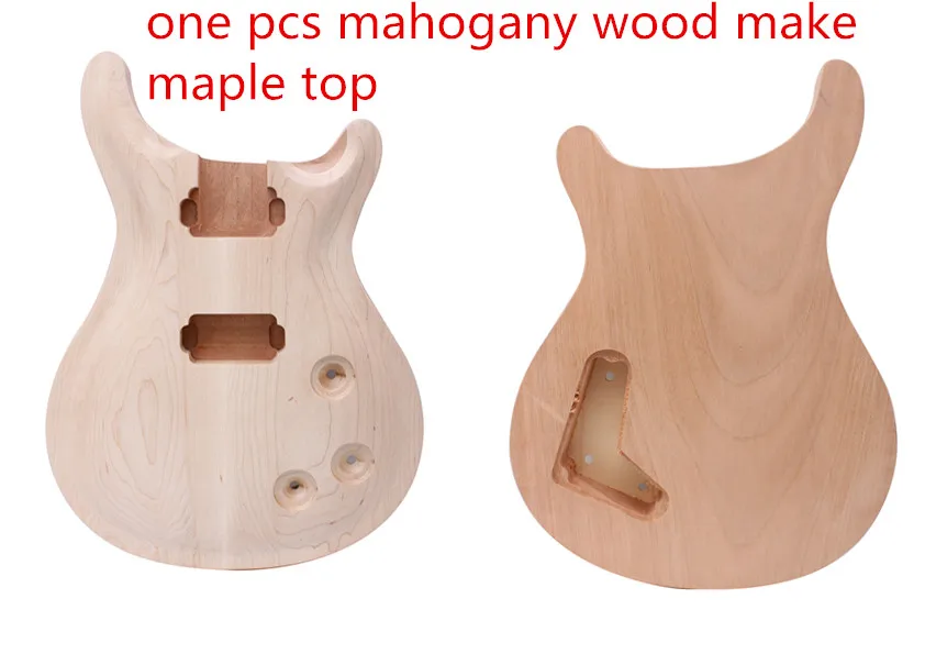 New  electric Guitar body  one pcs  MAHOGANY MADE  maple