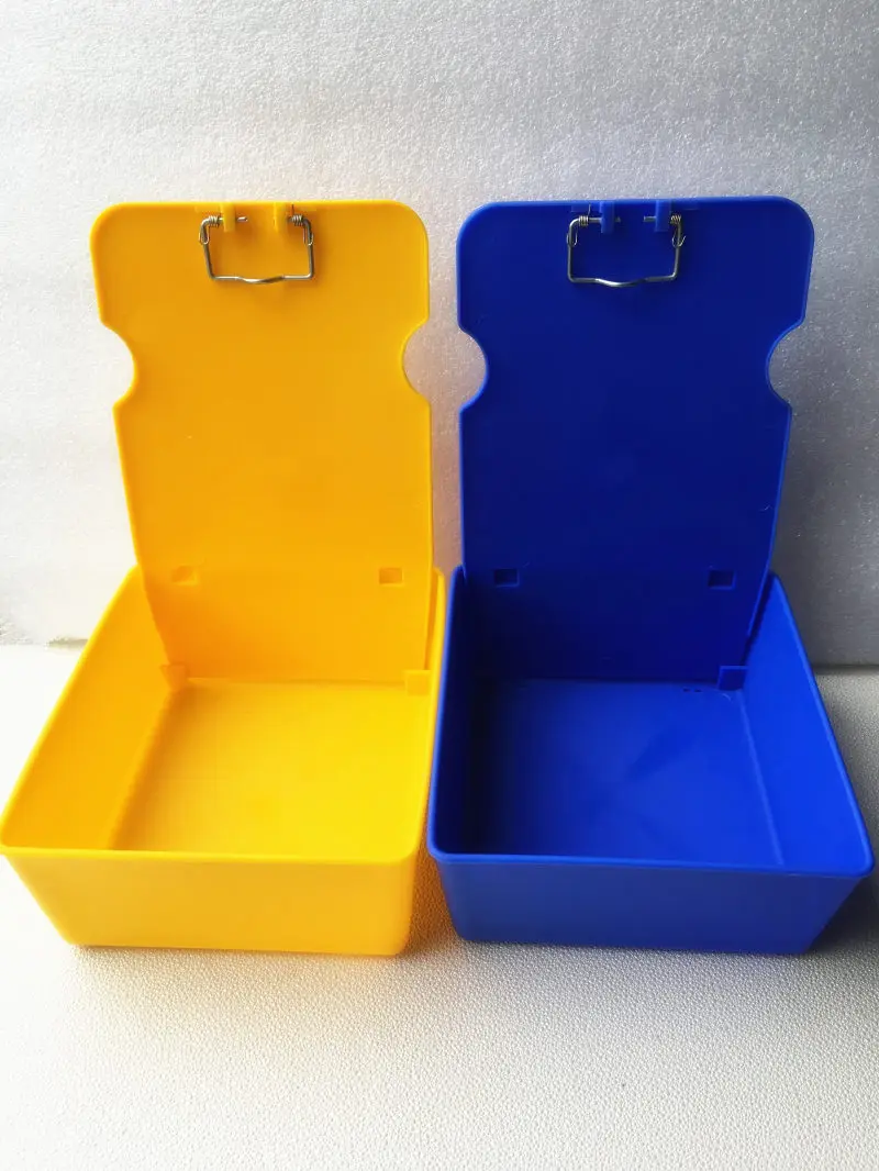 5 / 10pcs Dental Laboratory Working Case Pan Tray lab Equipment Plastic Work Case Pans With Clip Holder