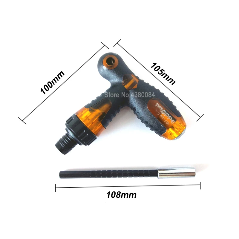 1Pc Magnetic T-Type Screwdriver Handle Adjustable Telescopic Screw Drivers Bits Ratchet Wrench Socket DIY Home Repair Hand Tools