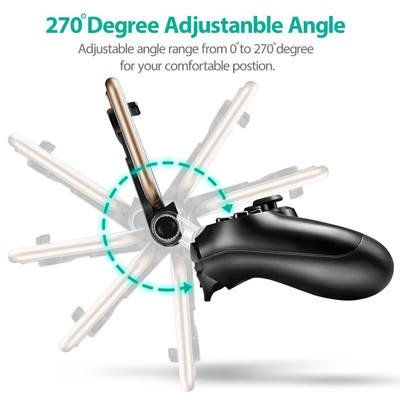 Foldable Controller ผู้ถือขาตั้ง 180 องศา Adjustanble มุมสนับสนุนสมาร์ทโฟนสำหรับ Sony PlayStation 4 PS4