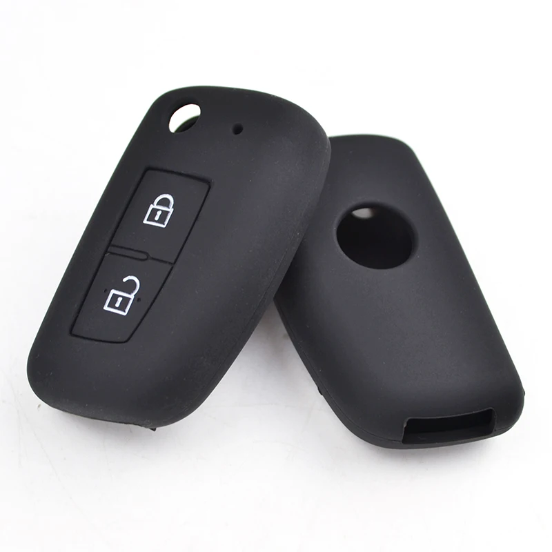 AX For Nissan X-Trail Juke Qashqai Micra Pulsar 2014 2015 2016 2017 2018 2 Button Silicone Car Remote Key Fob Shell Cover Case