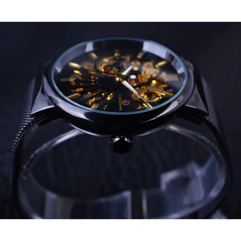 Forsining Fashion Luxury Thin Case Unisex Design Waterproof Mens Samll Dial Watches Top Brand Luxury Mechanical Skeleton Watches