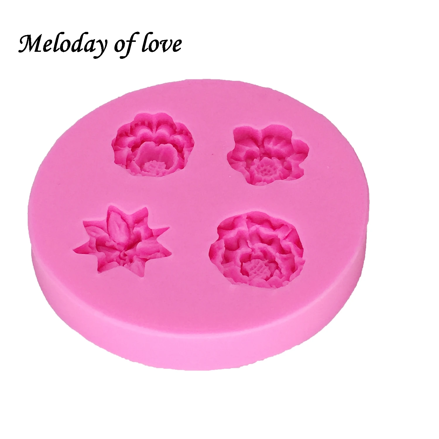 Clay flower molds in cake Silicone fondant mold cake decorating tools chocolate mould  Sugarcraft cake stencil 1297