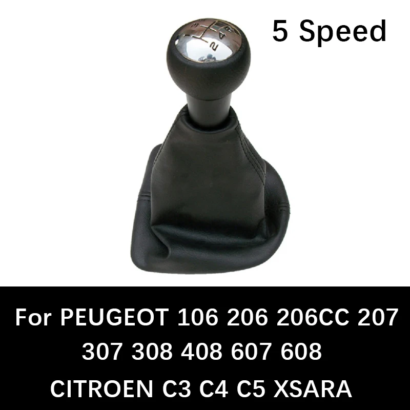 Manual Lever Car Shift Knob For 207 307 308 406 407 607 608 CITROEN C3 C4 C5 XSARA auto Shift Knob Head Handball Stick assessori