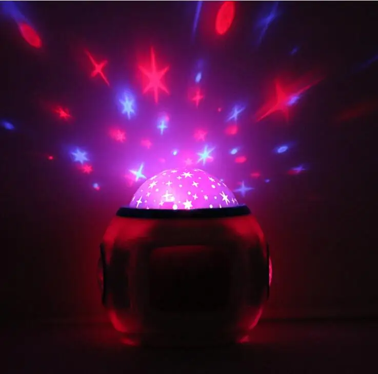 Free Shipping Colorful Music Starry Star Sky Projection projector with Alarm Clock Calendar Thermometer Christmas Gifts 20pcs