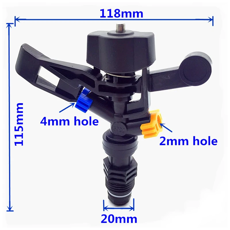 Podlewanie ogrodu zraszacz obrotowy rolnictwo Rocker dysza nawadnianie zraszacz do trawnika nawadnianie z 1/2 Cal męskim złączem