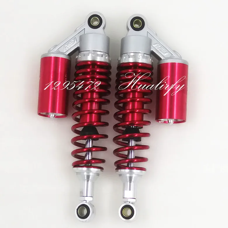 

300mm 310mm 320mm Nitrogen Shock Absorbers 7mm spring for Honda/Yamaha/Suzuki/Kawasaki/Dirt bikes/ATV/Motorcycles silver+red