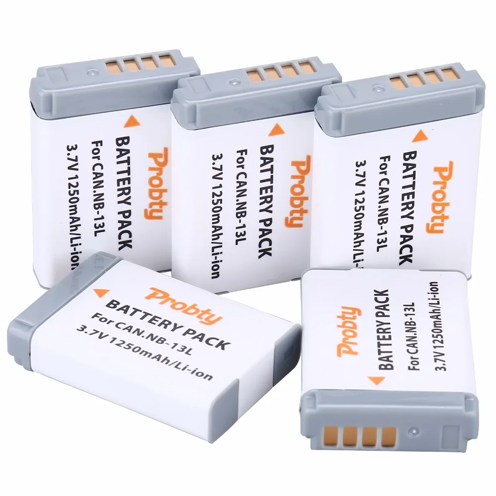 

3Pcs Probty NB-13L NB13L NB 13L Battery for Canon PowerShot G5X G7X G9X G7 X Mark II G9X Mark II SX620 HS SX720 HS Camera