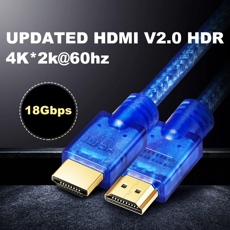 Кабель Shuliancable HDMI 2,0, 4K, 60 Гц, 10 м, 7,5 м, 5 м, 3 м, 2 м, 1 м
