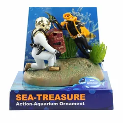 Aquarium Decor Diver Fish Ornament Landscape Accessories