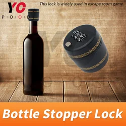 Bottle lock room escape game 3-digit coded puzzle Lock place the lock on narrow-neck bottle to hide the puzzles YOPOOD takagism