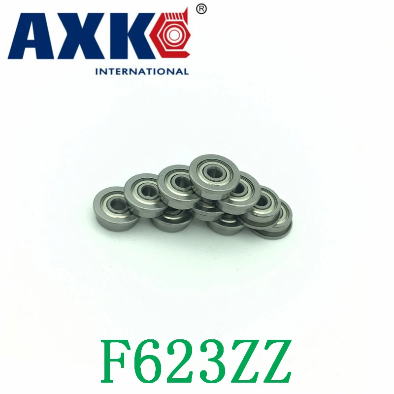 Rolamentos Real Limited Steel 2023 Axk F623zz Abec-1 (30pcs) 3x10x4mm Flanged Ball Bearings