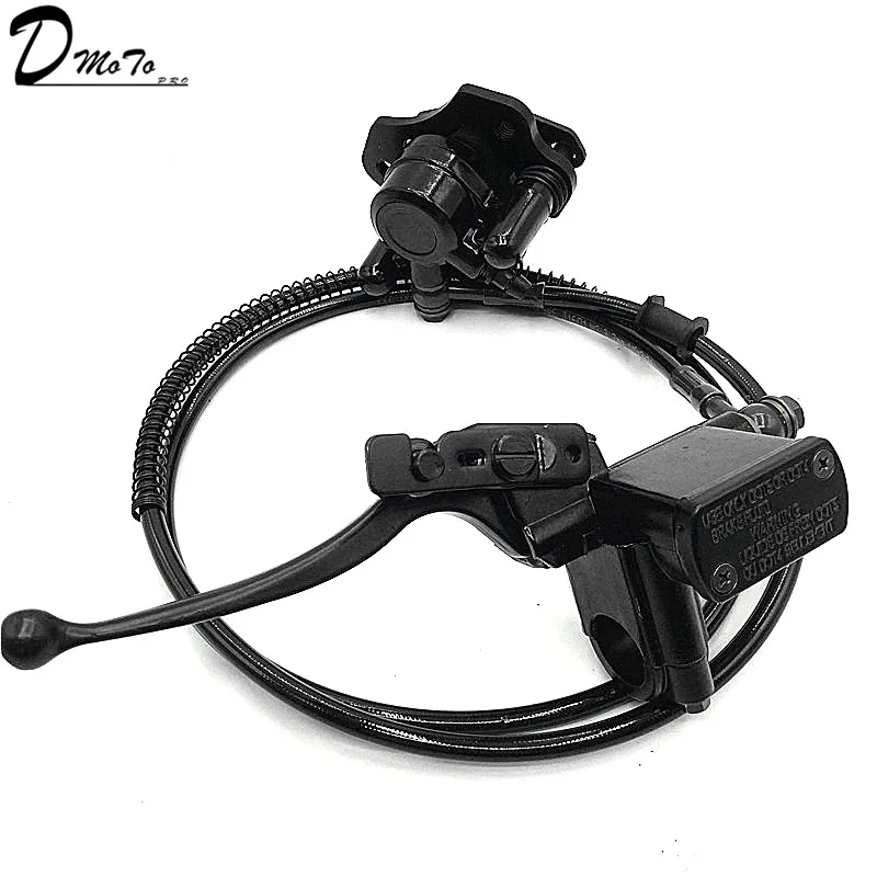 

ATV Rear Brake Lever Assembly for 50 70 90 110 125 150cc Quad master cylinder caliper Chinese Left Hand bar grips