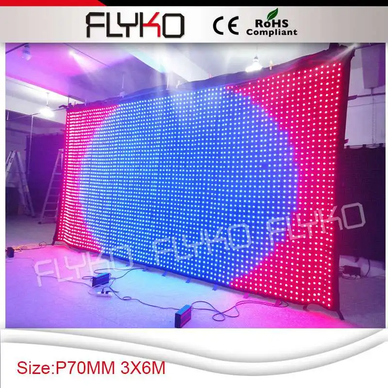 p7 6x3m   rgb full color led video curtain