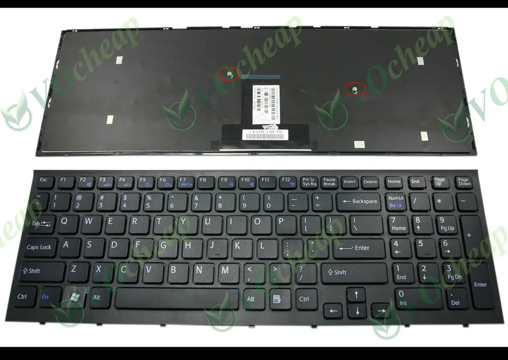 New Laptop Keyboard for Sony Vaio VPC EB VPCEB Series with Frame Black US Version - 148792821