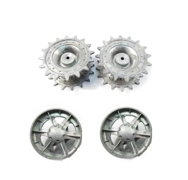 Henglong 3878 3878-1 1/16 Unione Sovietica KV-1'S RC Carro Pesante Parti di Aggiornamento Scatola ingranaggi in Acciaio/traia metallica/set mozzo ruote in metallo