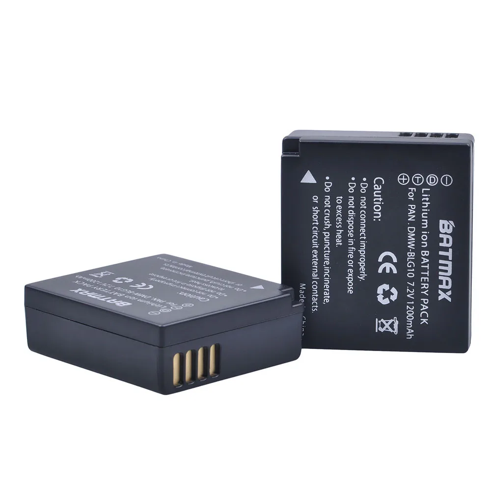 2 sztuk DMW-BLG10 BLG10E BLG10PP BLE9 BLE9E baterie do Panasonic Lumix DMC GF6 GX7 GF3 GF5 ZS100 ZS60 LX100 GX85 DC-ZS70 GX80