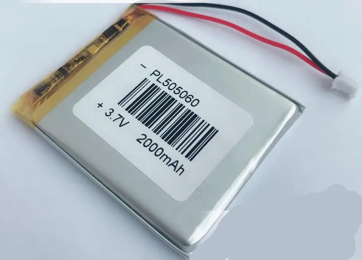 

free ship 505060 lithium polymer battery 3.7V 2000mah li-ion rechargeable battery li-po battery