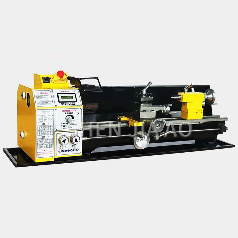 HMT-600A Lathe Metal Processing Mechanical 220V Multi-function Lathe Machine Tool Woodworking Ordinary Micro Machine Tool 1PC