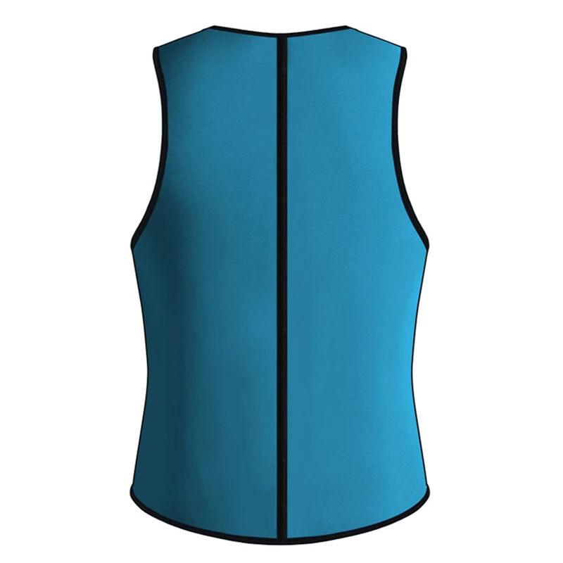 Hot Zipper Waist Trainer Men Ultra Sweat Neoprene Corset Slimming Vest Belt Waist Cincher Body Shaper Corsets Reversible Vest