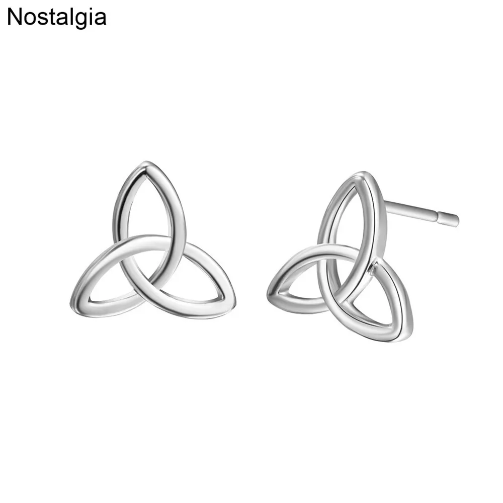 Nostalgia Irish Knot Trinity Symbol Studs Small Gold Womens Earrings Stud In Jewelry Men Earing