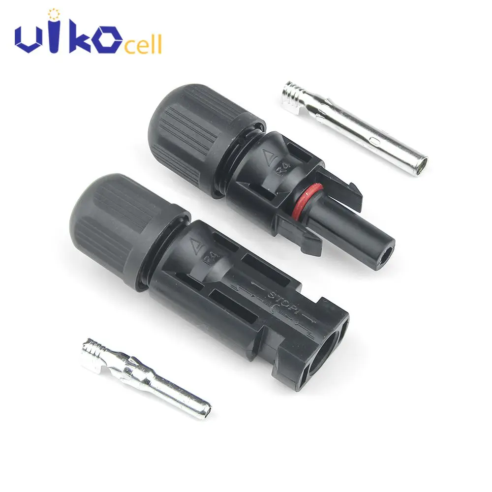 Venta al por mayor de 5 pares de conectores de Cable de Panel Solar fotovoltaico, módulos solares Folr