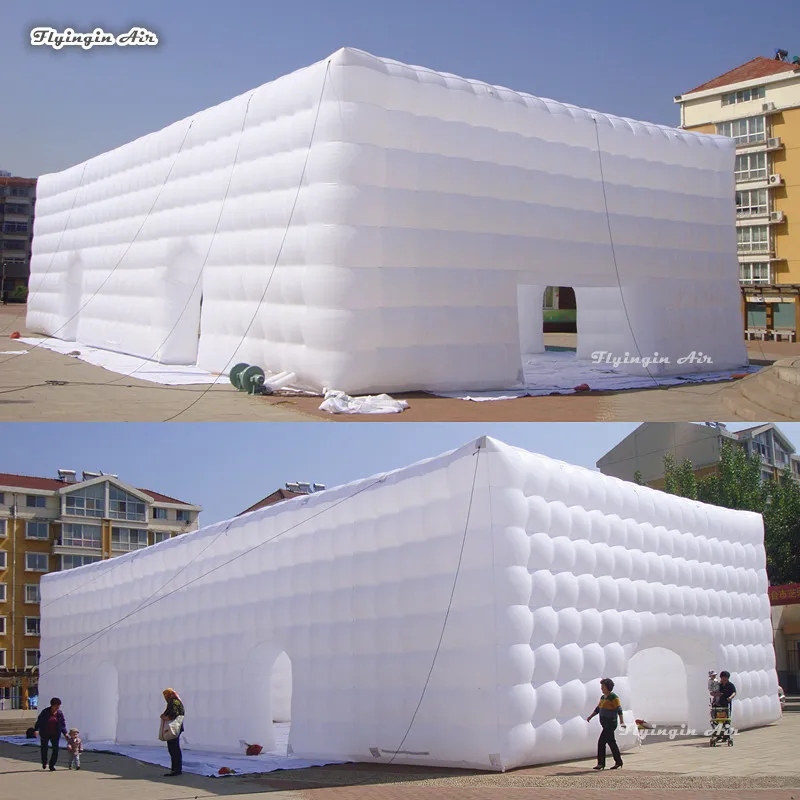 Customized White Large Inflatable Cube Tent Wedding And Party Marquee for Advertising Display and Exhibition Event