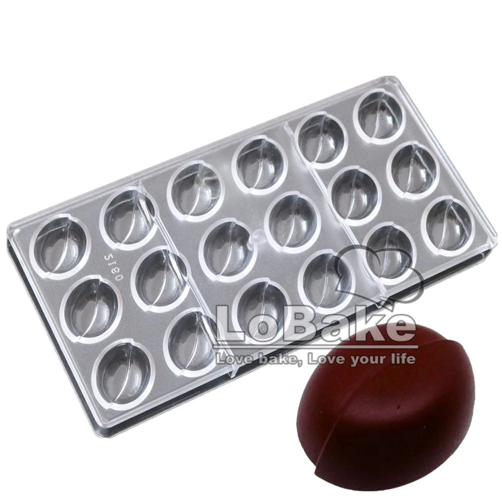 18 cavities 3d Nut bean fruit peas bean shape PC Polycarbonate plastic mold for chocolate baking fondant candy sweet cook mold