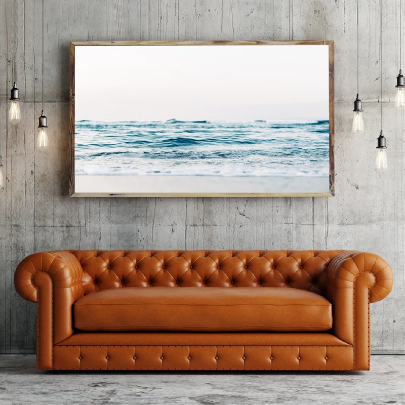 Ocean Photography Prints Modern Wall Art Hamptons Decor Ocean Waves Coastal Landscape Canvas Painting Picture Home Wall Decor