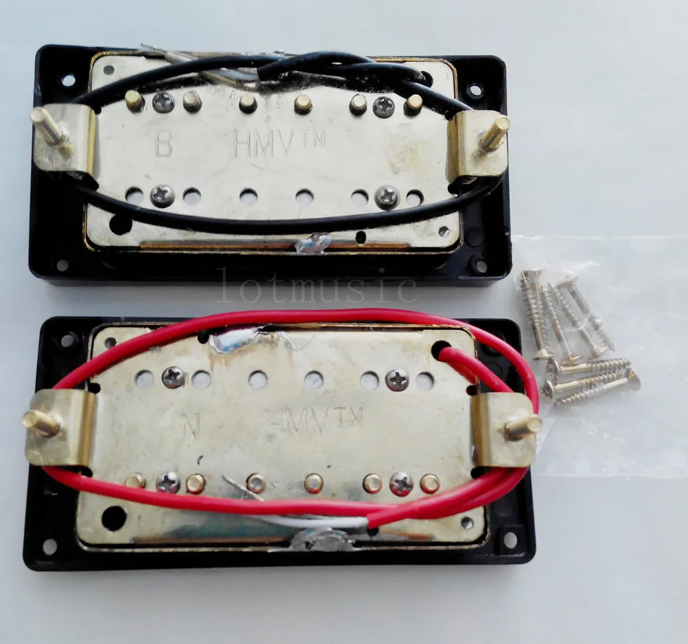 2Sets Gold Humbucker Pickup for Electric Guitar Replacement Parts