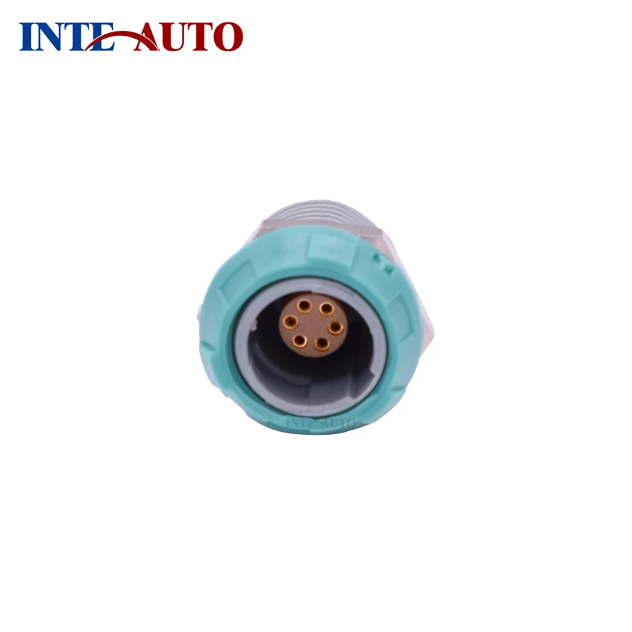 1P plastic socket receptacle multi-pins medical push pull self-locking circular connector, PZKG,2,3,4,5,6,7,8,9,10,14 PCB pins